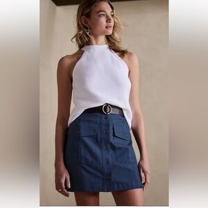Banana Republic Factory Navy Blue Skirt Size 8